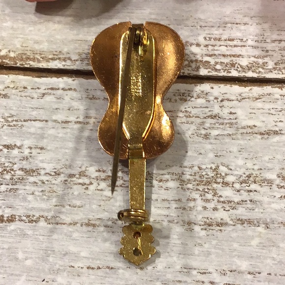 Vintage Western Germany Violin Brooch - Picture 11 of 16